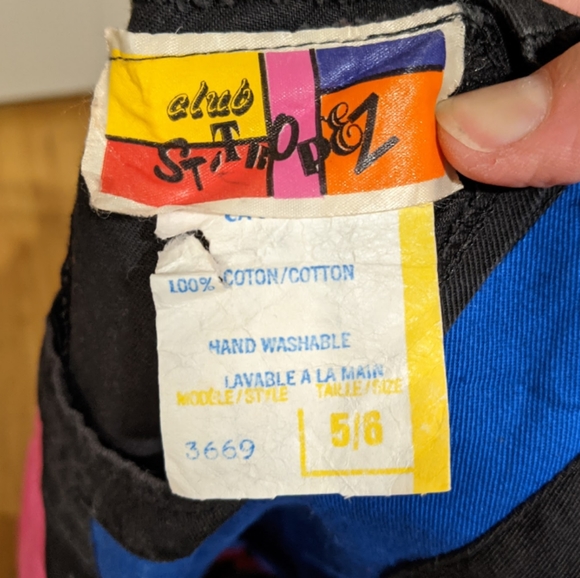 Colorblock mini dress, sz. 5/6, cotton - Picture 3 of 3